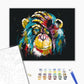 Chimpanzé coloré - Peinture par numéro