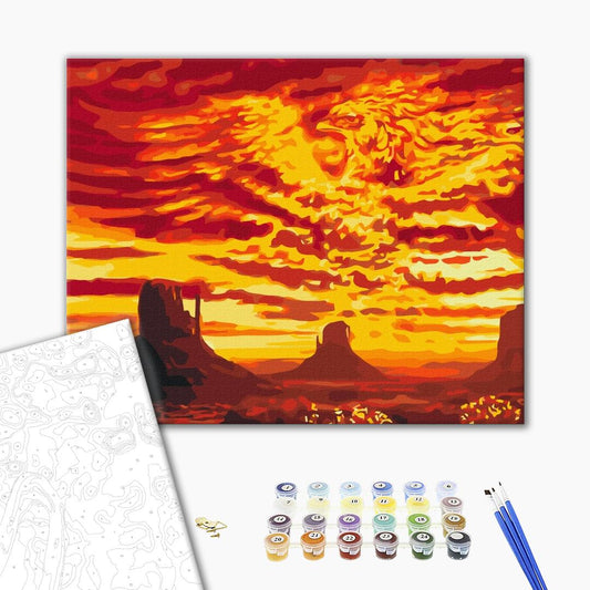 Phoenix dans le désert - Peinture par numéro