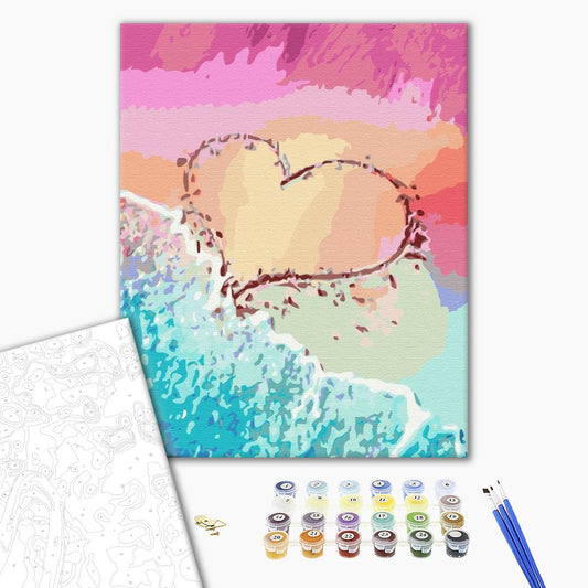 L'amour sur la côte - Peinture par numéro
