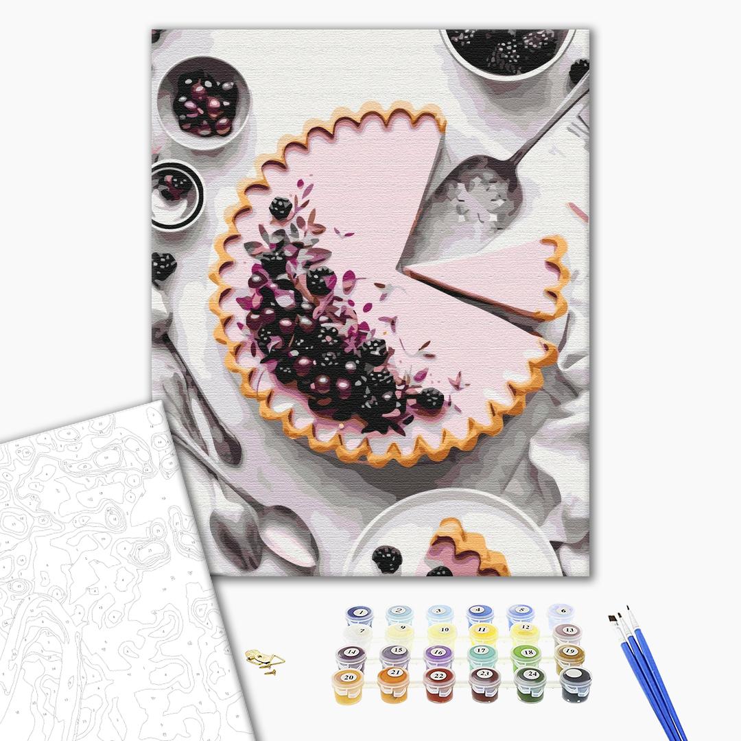 Tarte aux mûres - Peinture par numéro