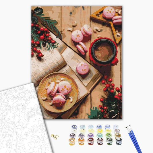 Dessert pour Noël - Peinture par numéro