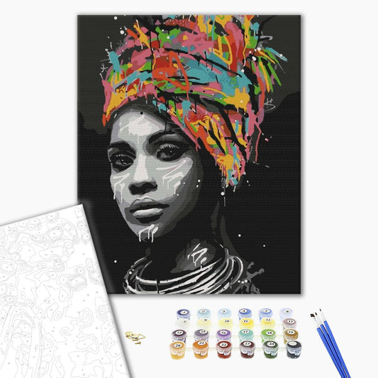 Contraste africain - Peinture par numéro