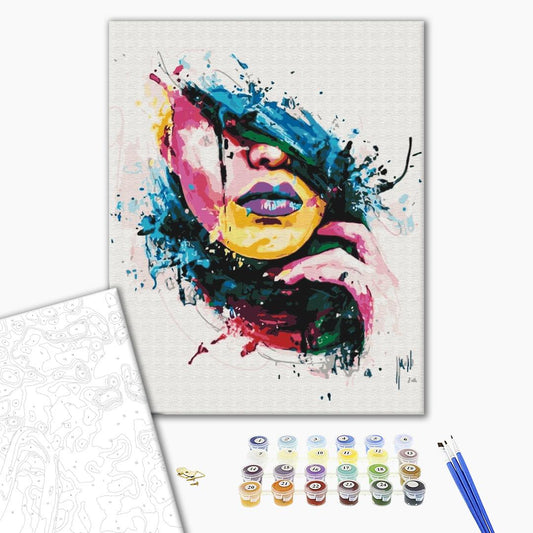 Fille colorée - Peinture par numéro