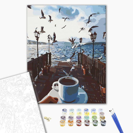 Mer de café - Peinture par numéro