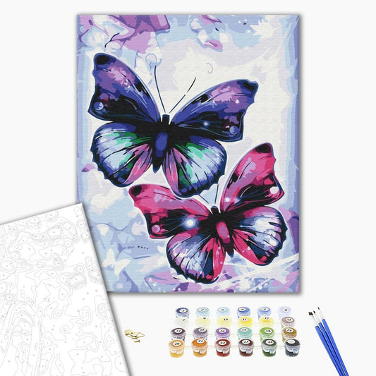 Papillons brillants - Peinture par numéro