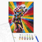 Kiss Pop Art - Peinture par numéro