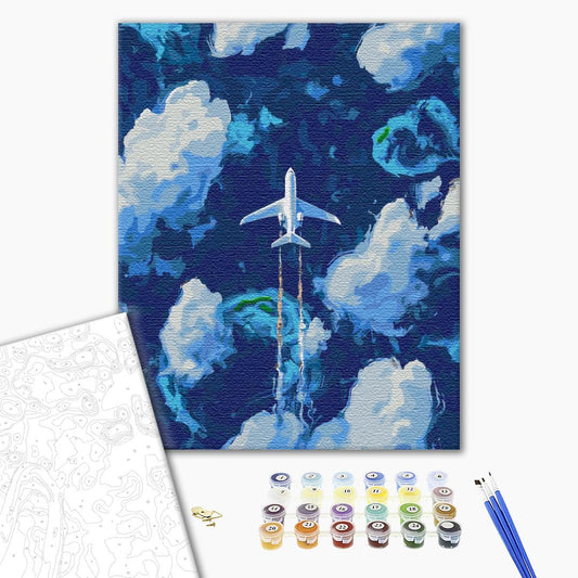 Au dessus des nuages - Peinture par numéro