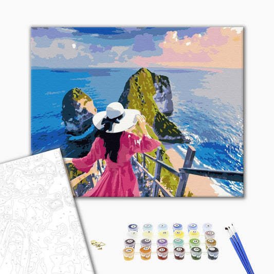 Dame sur les îles - Peinture par numéro