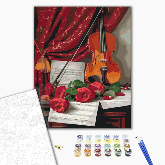 Musique de fleurs - Peinture par numéro