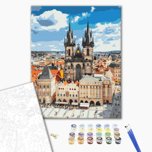 Hôtel de ville de Prague - Peinture par numéro