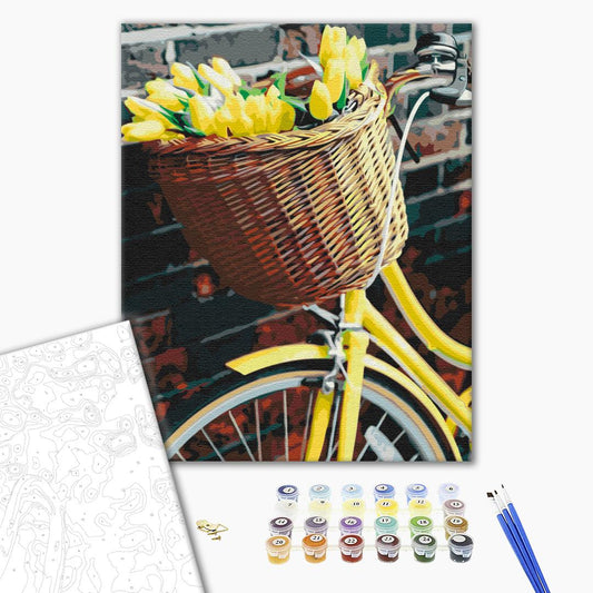 Panier pour les tulipes - Peinture par numéro