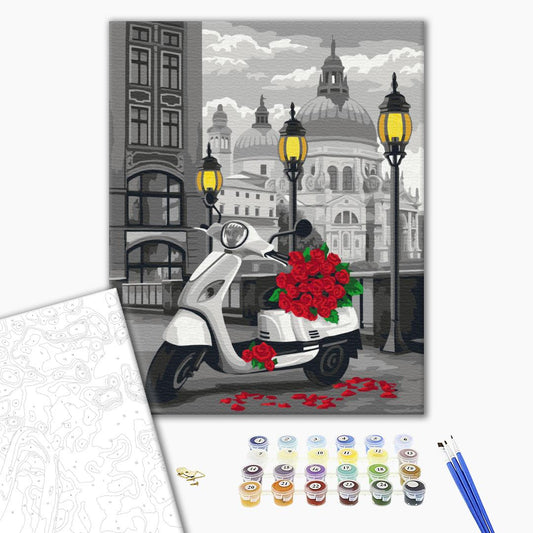 Bouquet avec livraison - Peinture par numéro