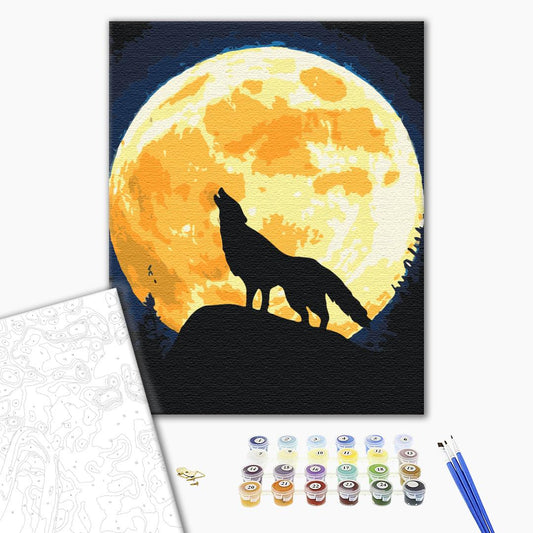 Pleine lune - Peinture par numéro