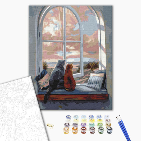 Paysage pour les chats - Peinture par numéro