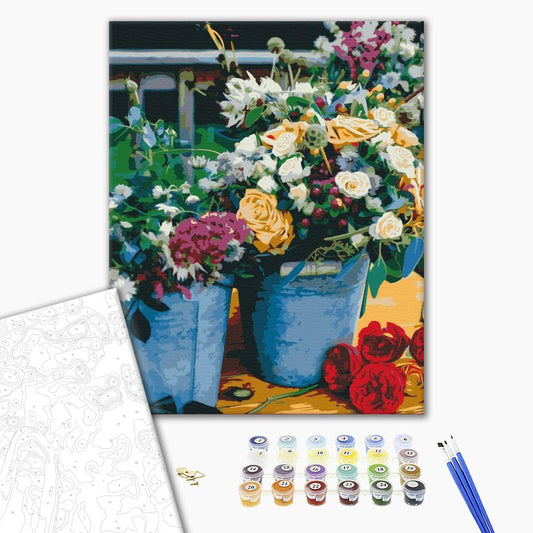 La joie du fleuriste - Peinture par numéro