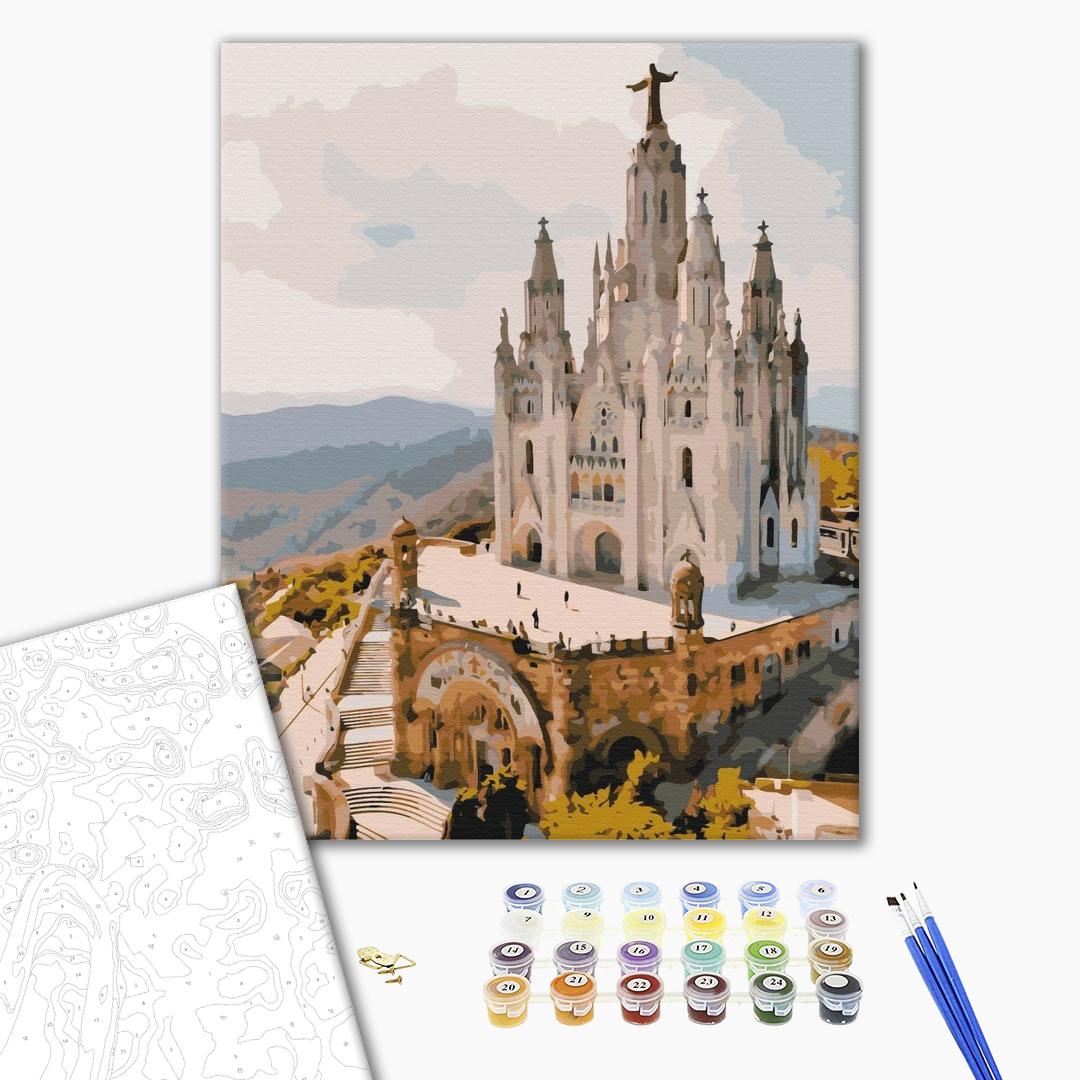 Temple du Sacré-Cœur. Barcelone - Peinture par numéro