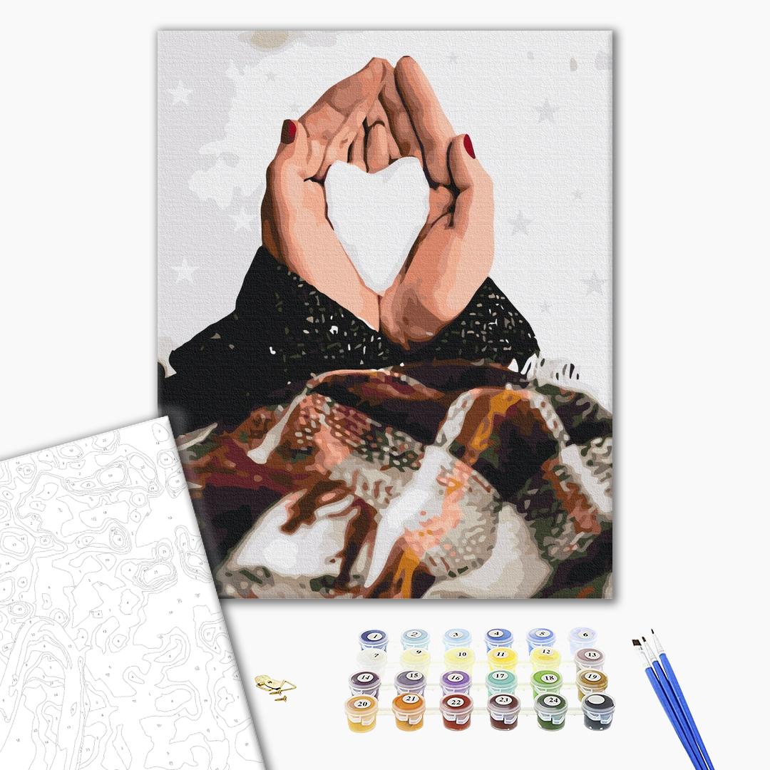 L'amour d'hiver - Peinture par numéro