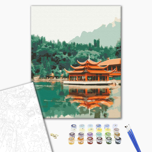 Calme oriental - Peinture par numéro