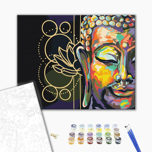 Symbolisme du Bouddha - Peinture par numéro