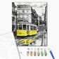Tram jaune - Peinture par numéro