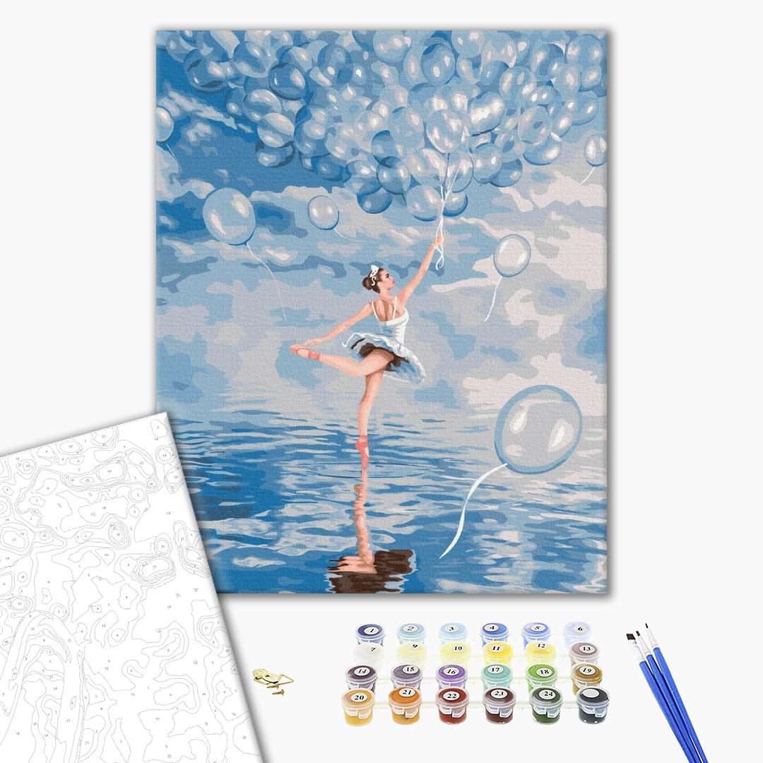 Ballerine bleue - Peinture par numéro