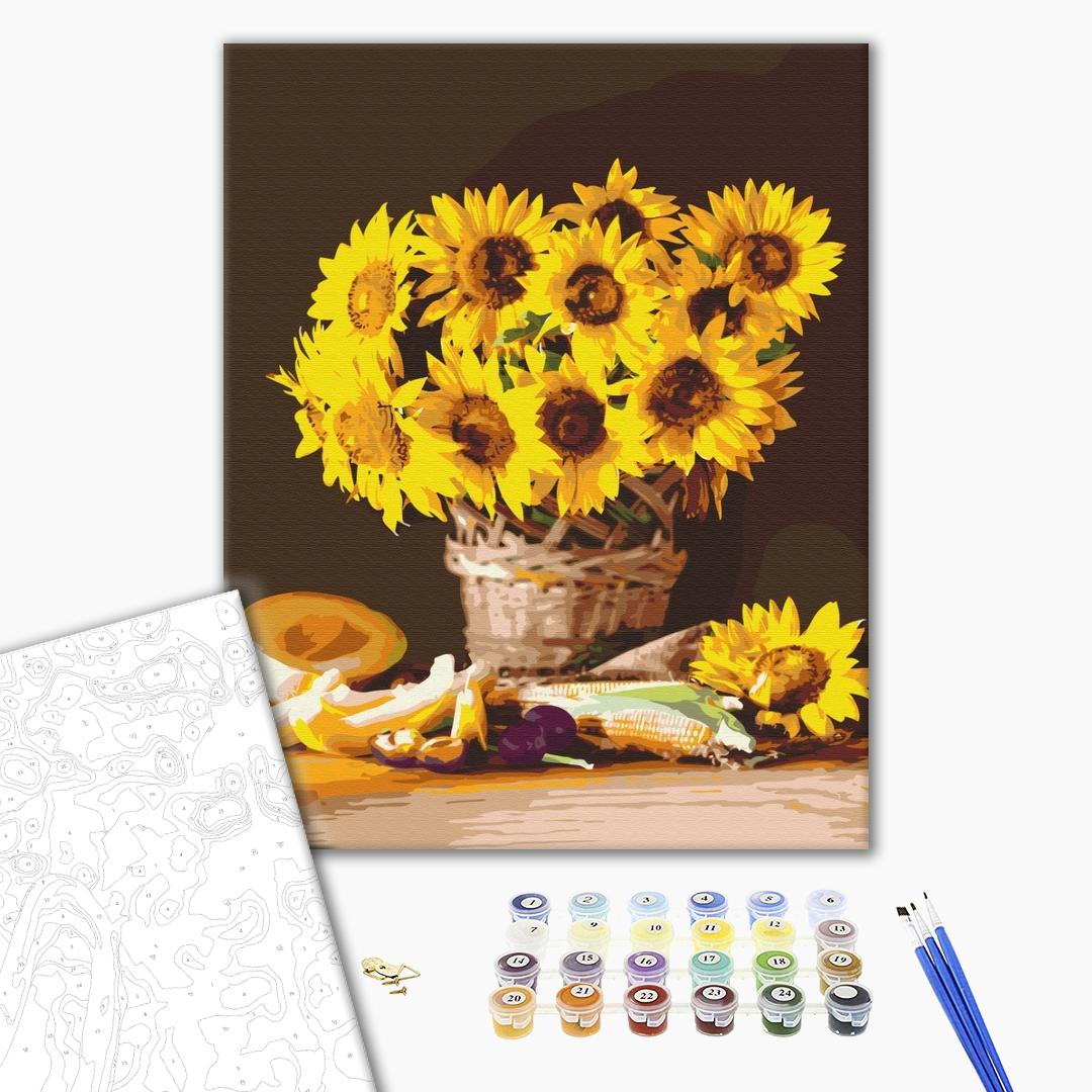 Tournesols brillants - Peinture par numéro