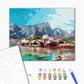 Le village des montagnes de Crystal - Peinture par numéro