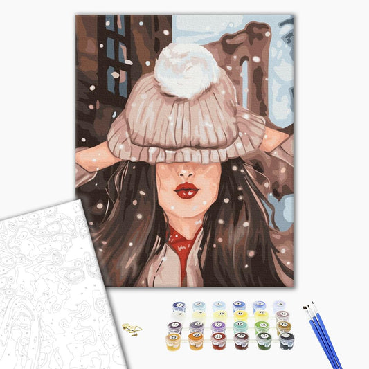 Première neige - Peinture par numéro