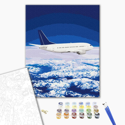 Voler dans le ciel - Peinture par numéro