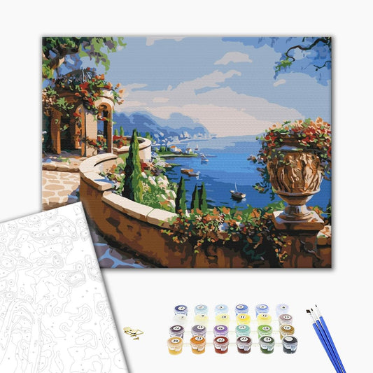 Vue sur la baie - Peinture par numéro