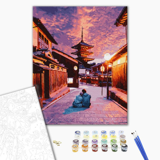 Romance à Kyoto - Peinture par numéro