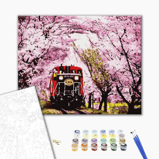 S'entraîner au printemps - Peinture par numéro