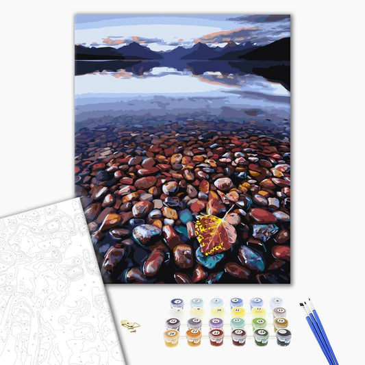 Côte rocheuse - Peinture par numéro