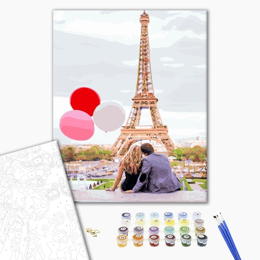 L'amour à Paris - Peinture par numéro