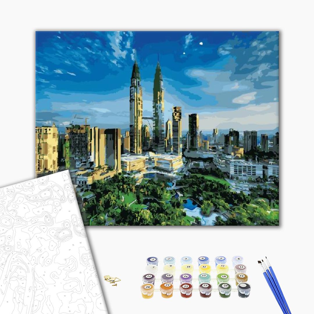 tours Petronas - Peinture par numéro