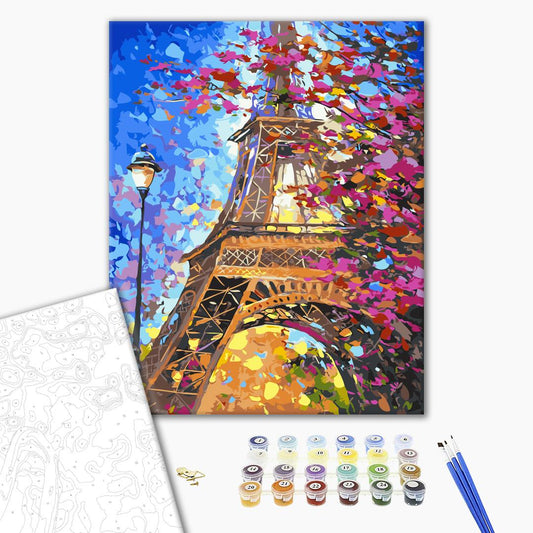 Paris au printemps - Peinture par numéro
