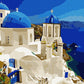 Vue Santorin - Peinture par numéro