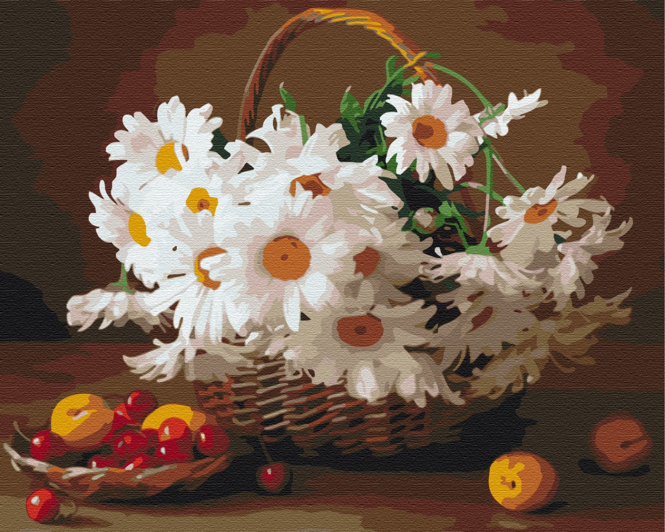 Marguerites sauvages - Peinture par numéro