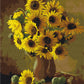 Tournesols orange - Peinture par numéro