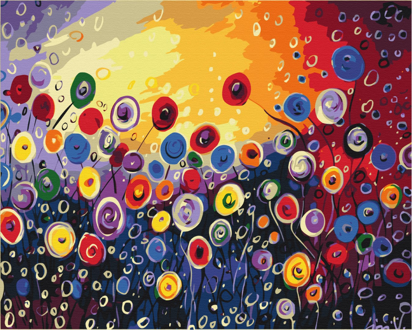 Jardin fantastique - Peinture par numéro