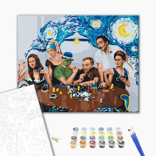 Amis-maîtres - Peinture par numéro - Peinture Souvenir