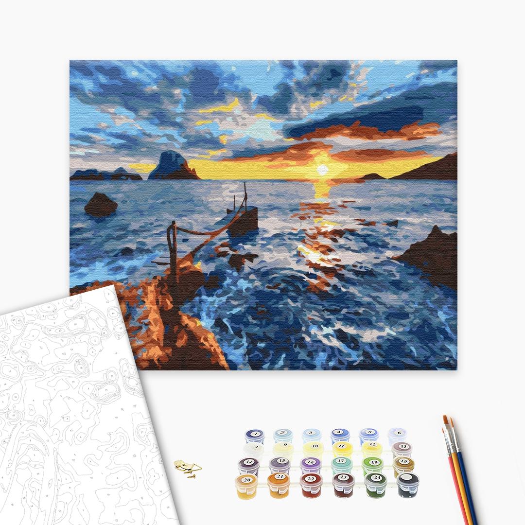 Au coucher du soleil - Peinture par numéro - Peinture Souvenir