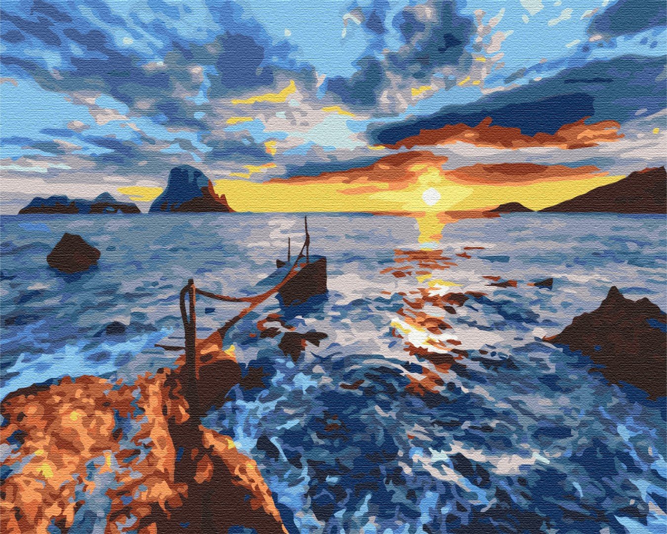 Au coucher du soleil - Peinture par numéro - Peinture Souvenir