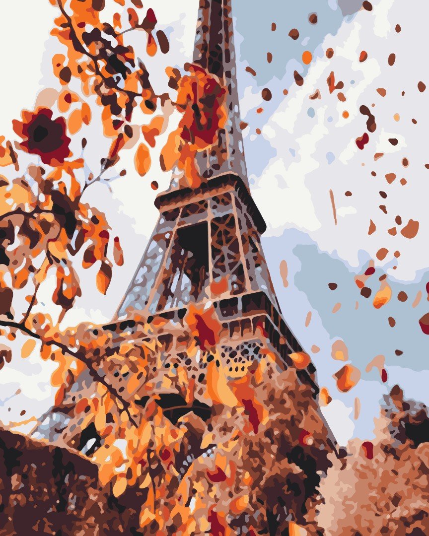 Automne à Paris - Peinture par numéro - Peinture Souvenir
