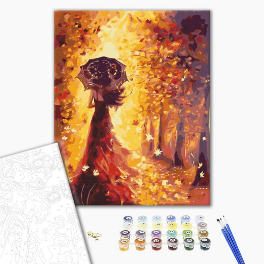 Automne doré - Peinture par numéro - Peinture Souvenir