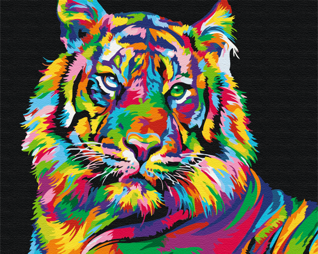 Tiger Pop Art - Peinture par numéro