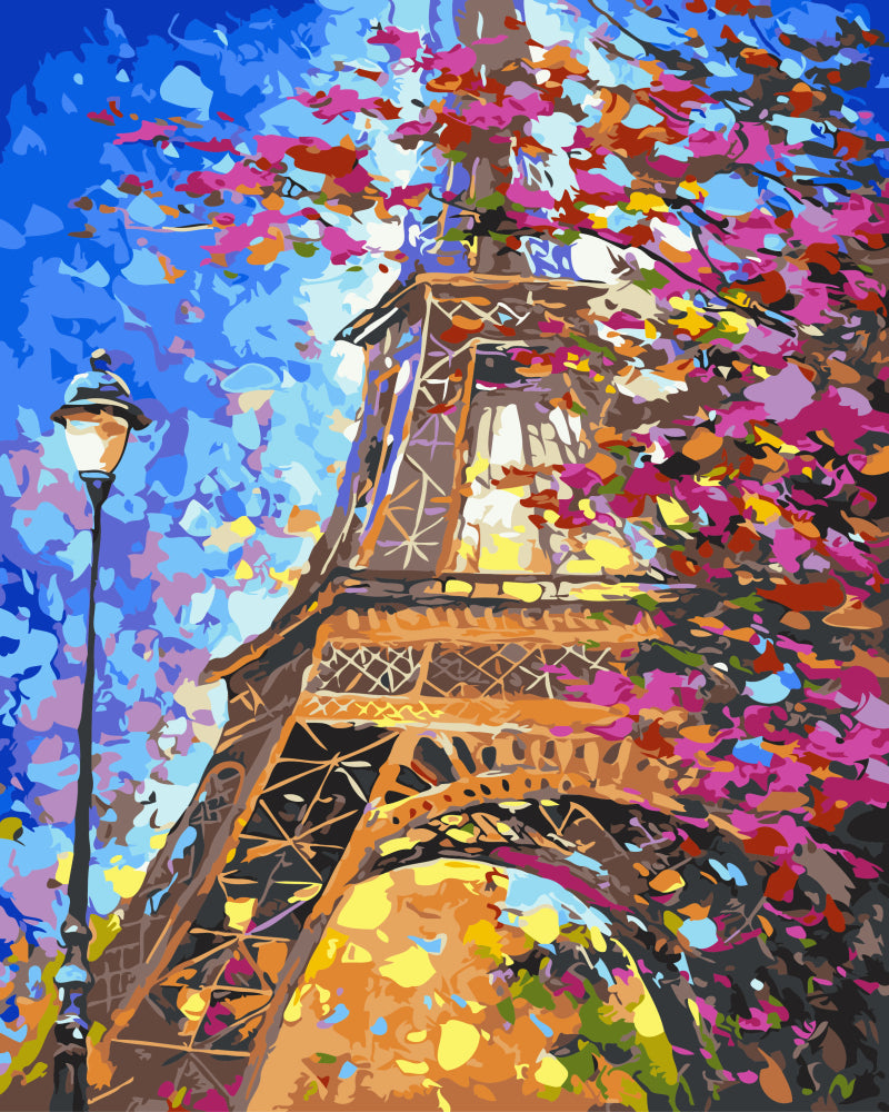Paris au printemps - Peinture par numéro