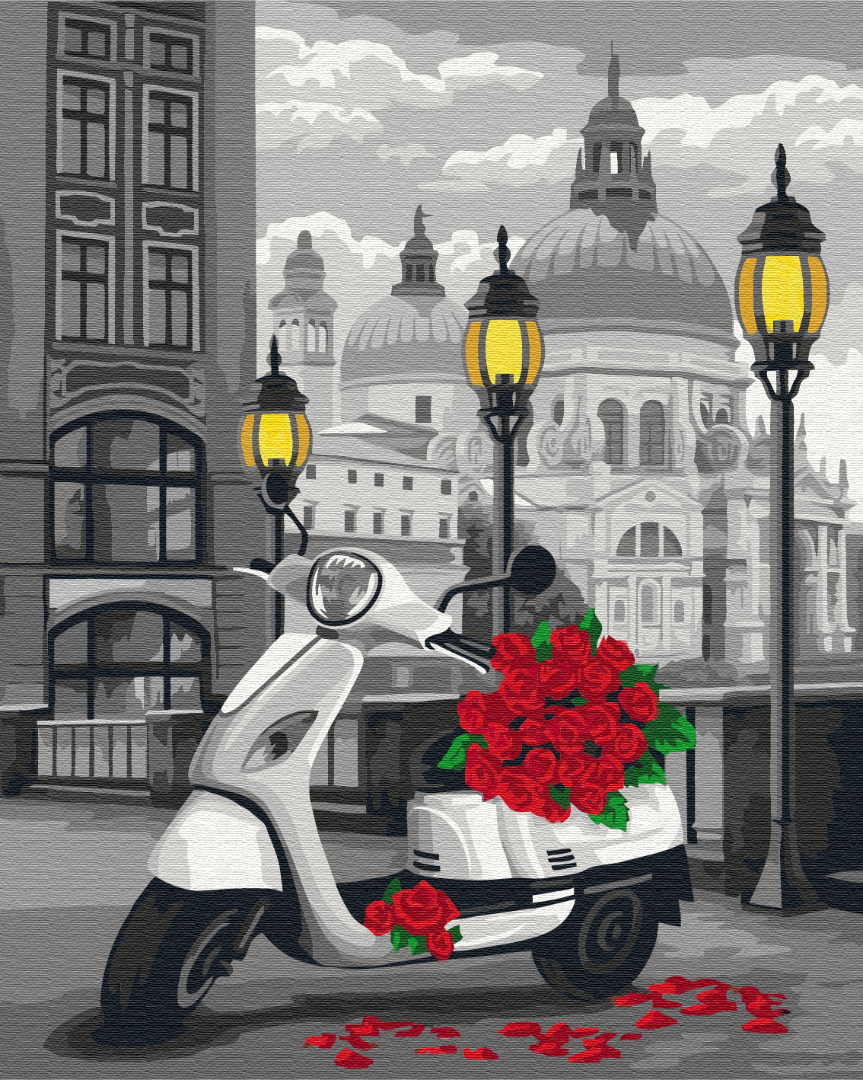 Bouquet avec livraison - Peinture par numéro