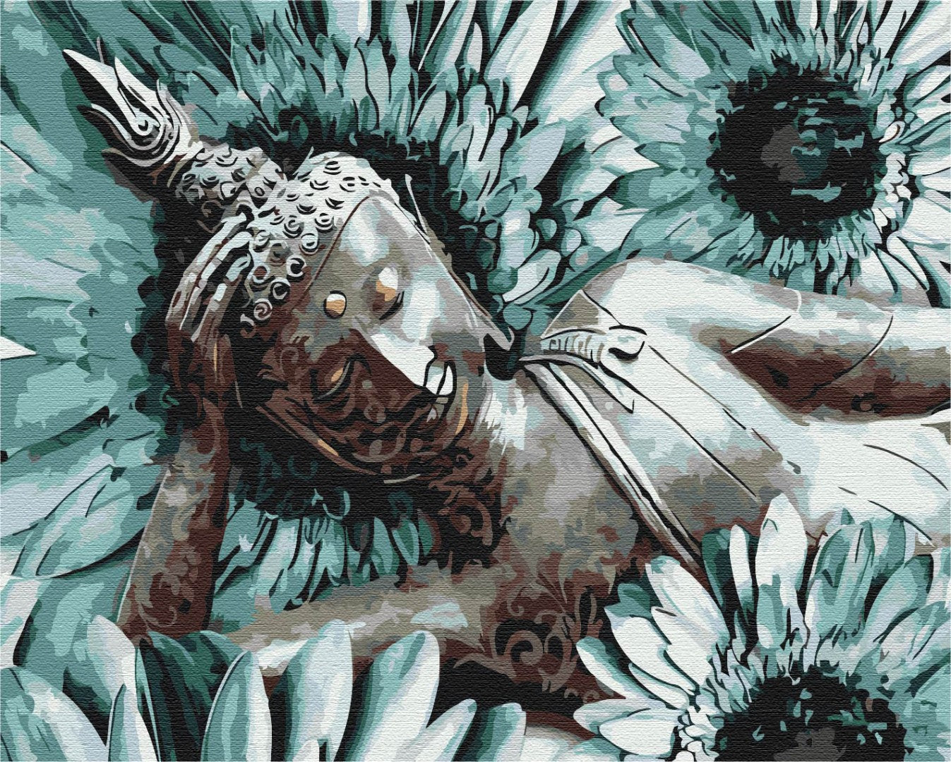 Méditation de Bouddha - Peinture par numéro