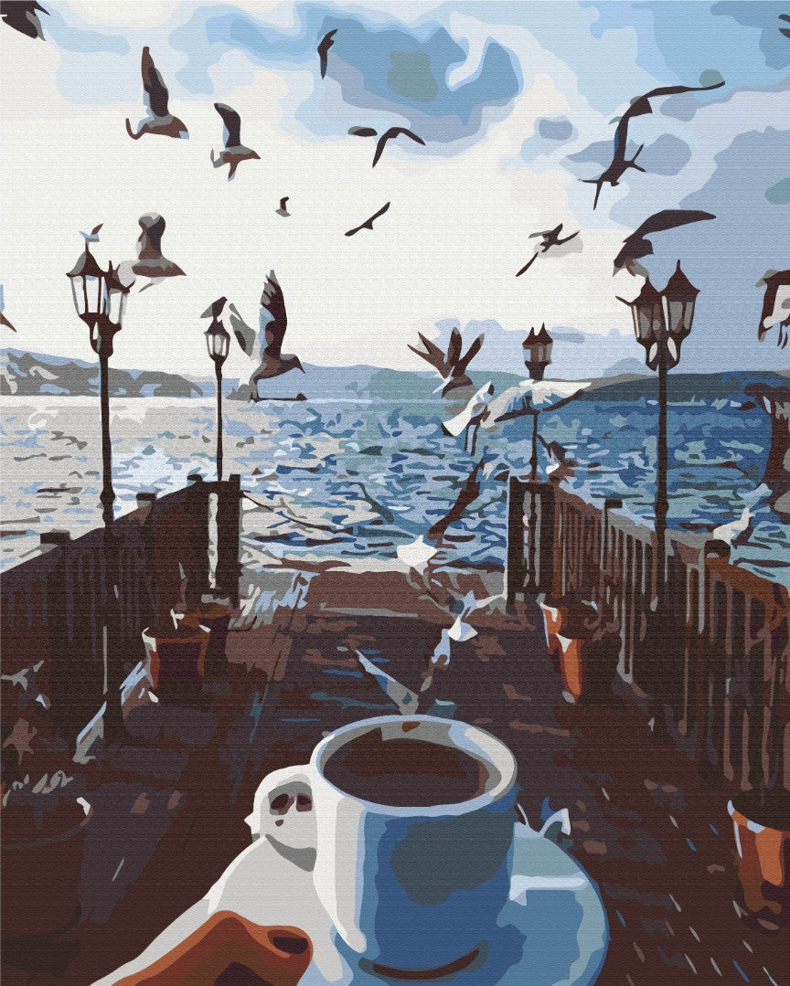 Mer de café - Peinture par numéro